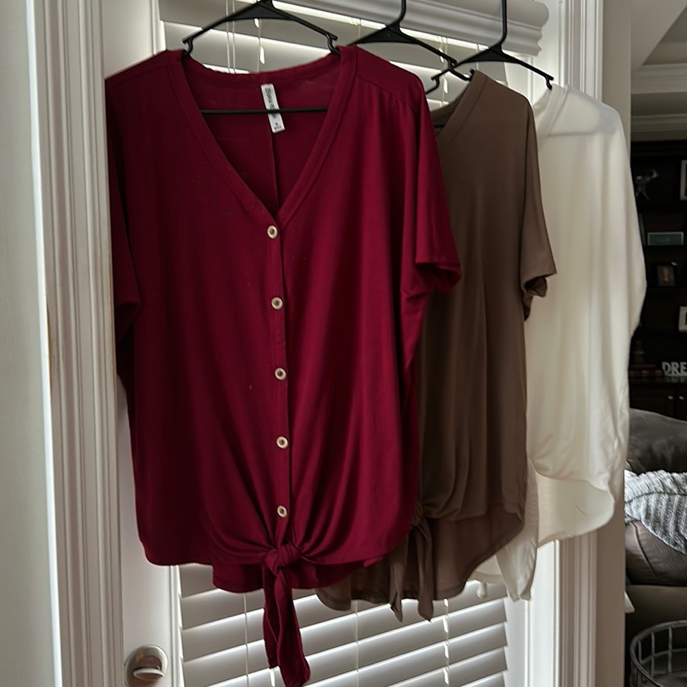 Zenana Tie Tops